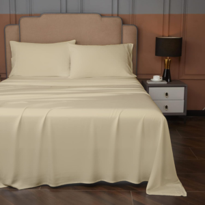 Cotton Bedsheet with 2 Pillow Covers - Super King, Ivory